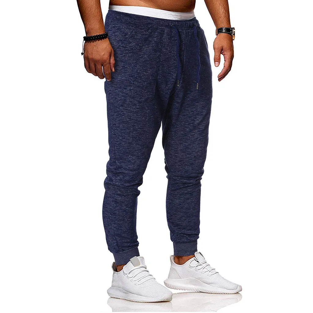 KLV летние модные мужские спортивные костюмы Slim Fit повседневные спортивные брюки Trousers8.13