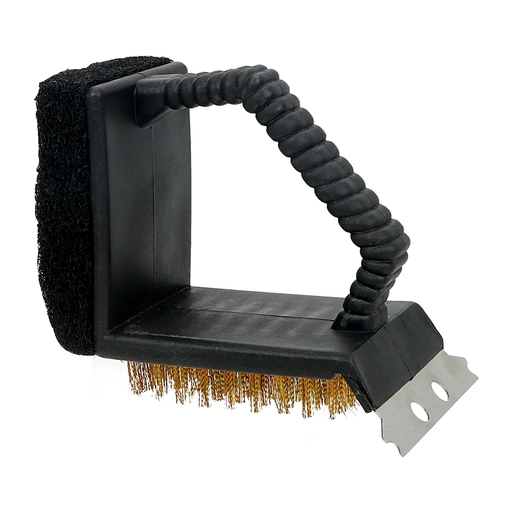 Barbecue-Grill-Cleaner-3-in-1-Corner-Copper-Wire-Brush-Cooking-Tool-BBQ-Cleaning-Brush-Steel