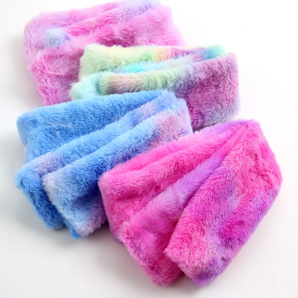 Scsech Winter Hot Children Gradient Scarves Unicorn Earmuffs Pompom Plush Thick Warm Baby Girls Boys Bib Kids Wholesale HAC14 (1)