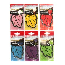 6 шт./лот, автомобильный освежитель воздуха с автоматическим блеском, ароматизатор ванили/ароматизатор в форме листа, освежитель воздуха, аксессуары для салона автомобиля