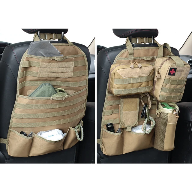 Tactical Universal Car Seat Organizer Molle Backseat Auto