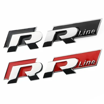 

Car Styling R-LINE R Car Front Grill Body Decoration3D Metal Sticker Emblem Accessories For VW Polo Golf 5 7 Passat B5 B6