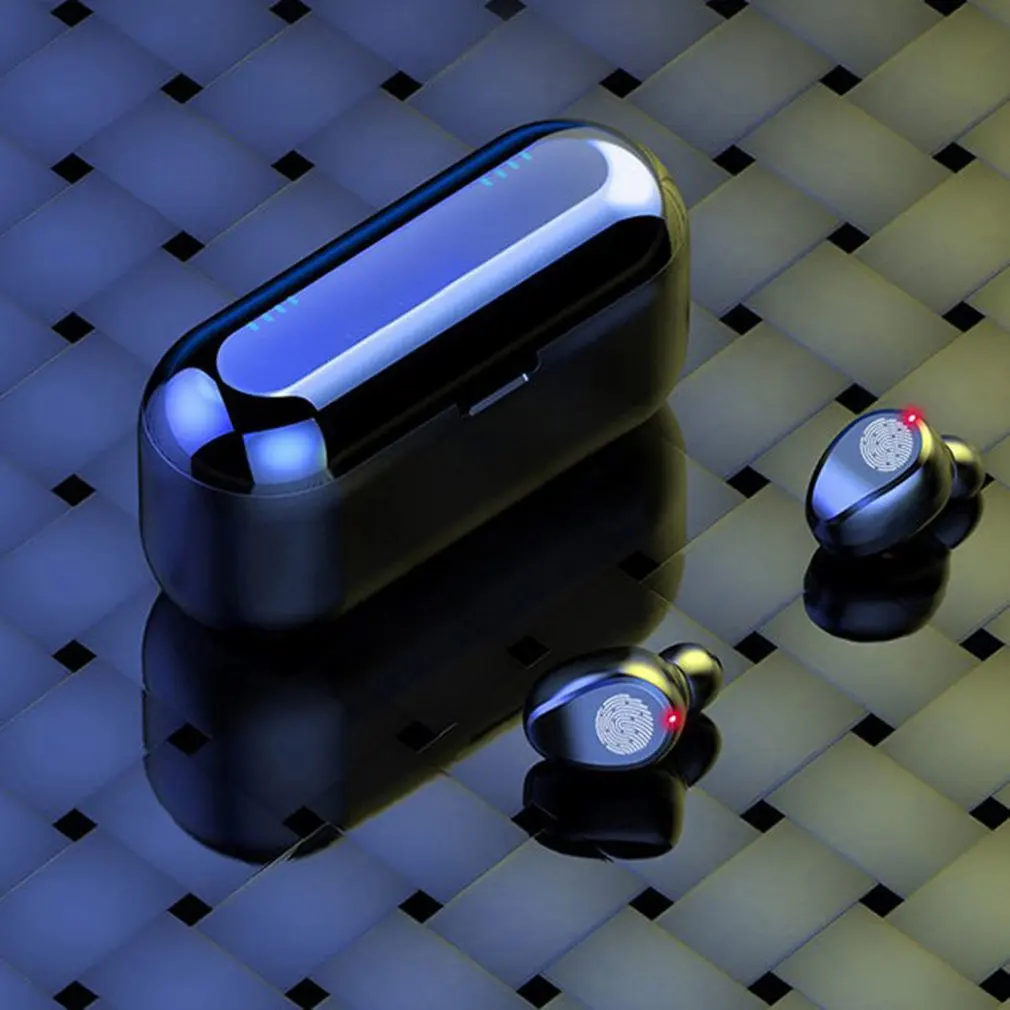 Wireless Earphones Headphone Touch Control Earphones Stereo Sport Headset F9 TWS Bluetooth 5 0 LED Display Gaming Auricular