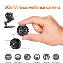 SQ6 Mini kamera 1080P sensörü taşınabilir güvenlik kamera hareket küçük kam tf kart algılama desteği gece gizli E6Y3
