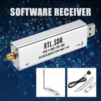 

RTL-SDR Blog RTL SDR V3 R820T2 RTL2832U 1PPM TCXO SMA RTLSDR Software Defined Radio with Multipurpose Dipole Antenna