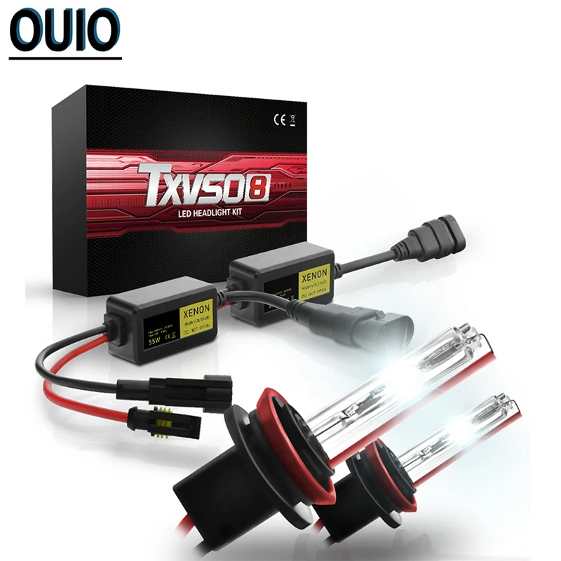 TXVSO8 H7 55Вт HID мини тонкий балласт ксенона головной светильник лампы H1 H4 H11 9005 9006 3000K 4300K 6000K 8000K 12V автомобильный светодиодный головной светильник