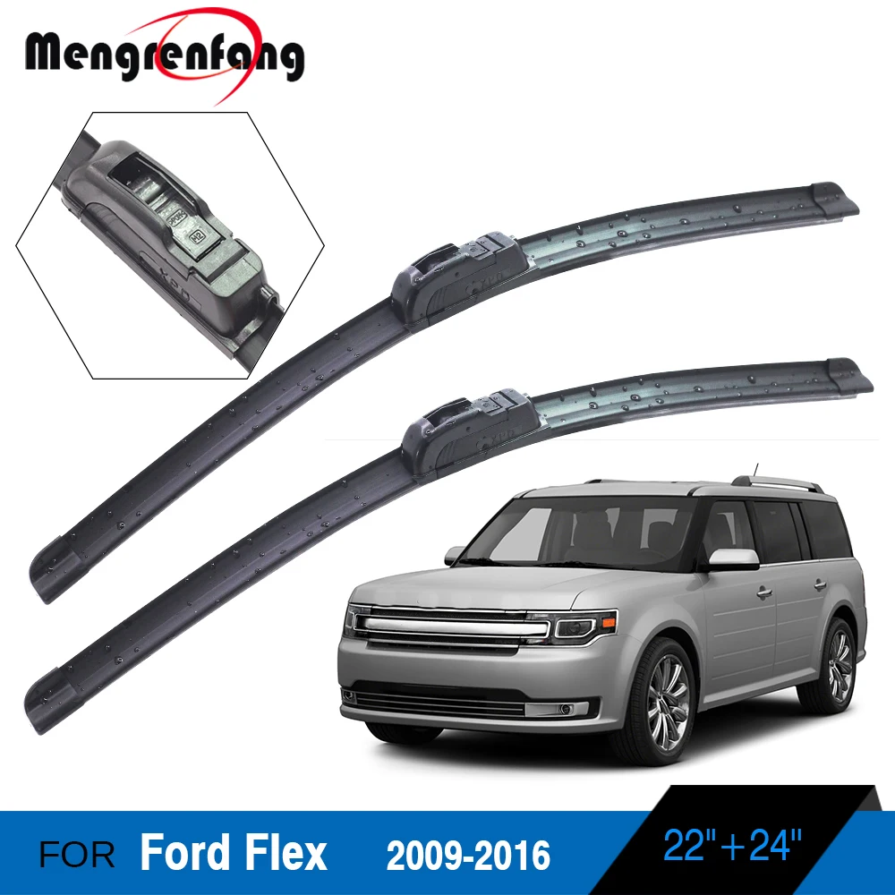 For Ford Flex Car Front Windscreen Wiper Blades Soft Rubber Wiper J