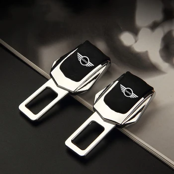 

2pcs Mini coopers Car Seat Belt Cover Clip Safety Seat Belt Padding Clip Safety Belts Plug Buckle seat for kia opel Cutter