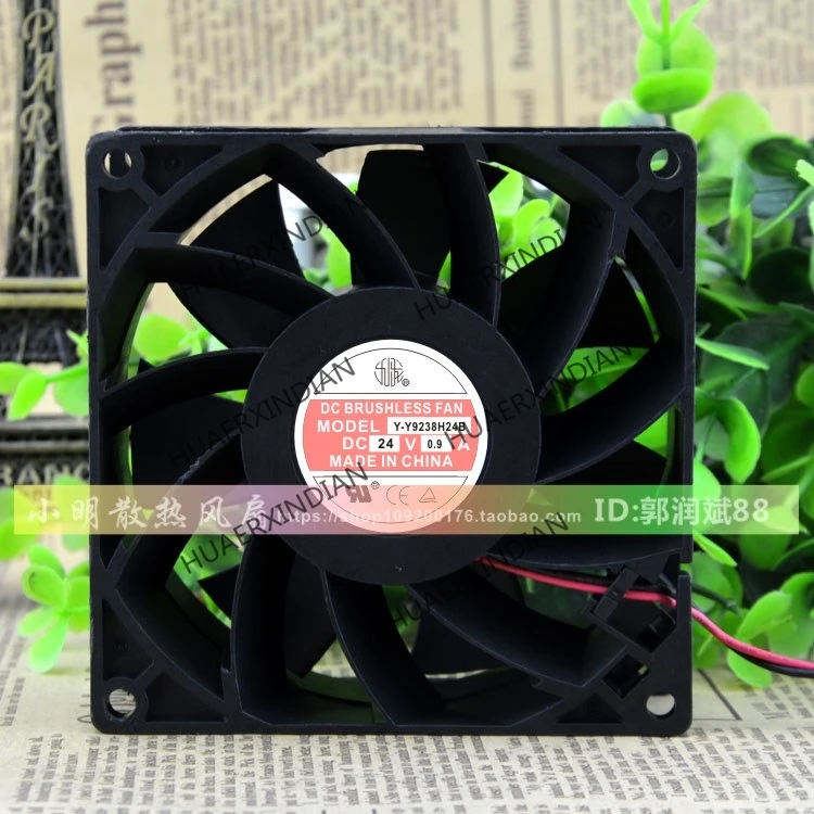 

1Pieces NEW 923824V Y-Y9238H24B 0.9A Motor protection cooling Fan Original