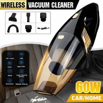 

60W Strong Power Car Vacuum Cleaner DC 2000Mah Cordless Wet and Dry Dual Use Auto Portable Vacuums Cleaner For home Office