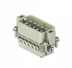 

10-pin 10-core 16A Male Ferrule Rectangular Heavy-load Connector Aviation Plug