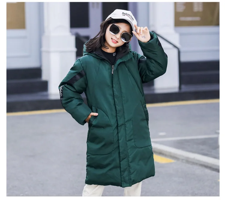 Jacket For Girls New Winter Children's Clothing Boys Hooded Parkas Girls Down Cotton Thicken Coat Outerwear Teenage Kid Clothes