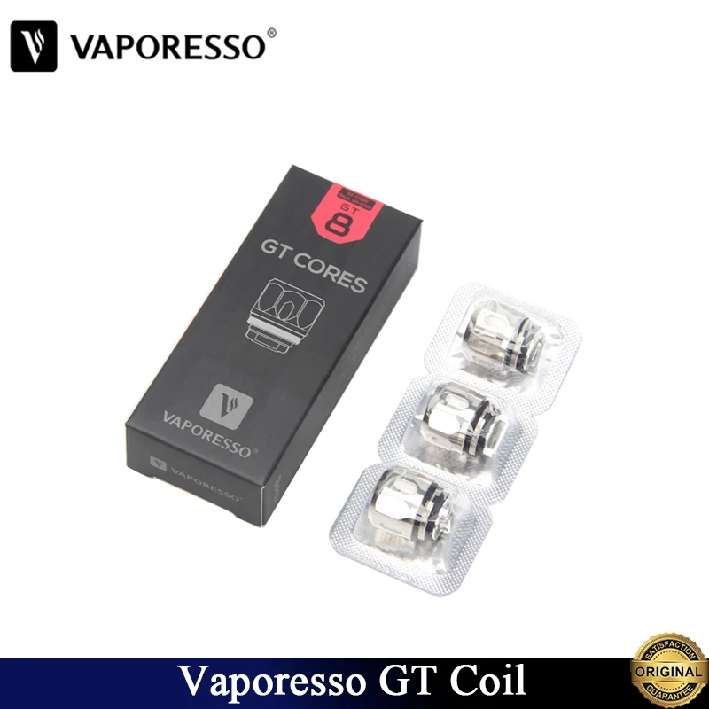 Оригинальная катушка Vaporesso GT2 3 шт./лот Ом/GT4 Ом/GT6 Ом/GT8 Ом/GT ccelll Core 0 15 дюйма Головка