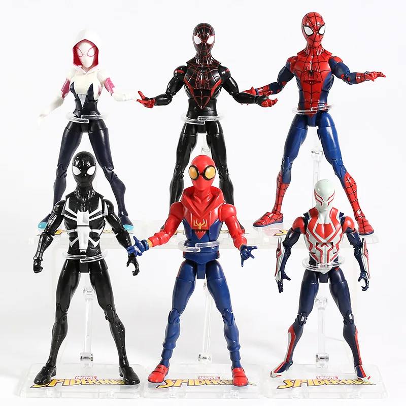 Zd Toys Spider Man Miles Morales Gwen Stacy Peter Parker Black Spiderman  2099 Pvc Action Figure Collectible Model Toy - Action Figures - AliExpress