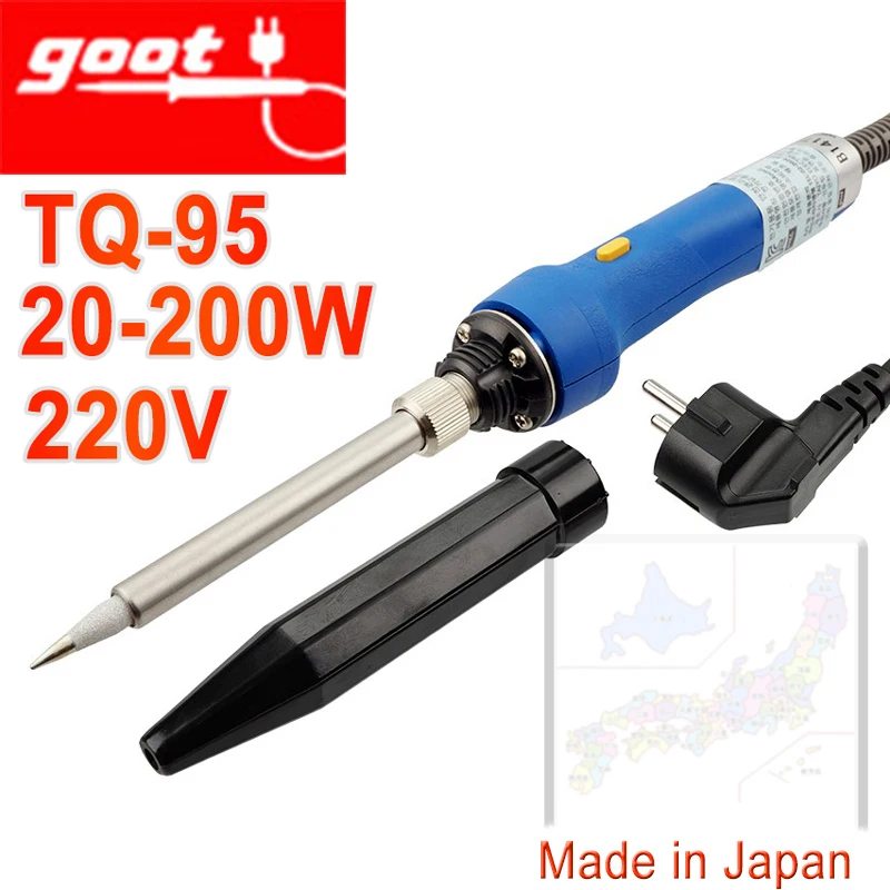 High power soldering iron Japan GOOT TQ-95 TQ-77 220V Soldering Iron Tool Parts Welding Accessories IRON TIP  TQ-95Heater hot stapler plastic repair Welding Equipment