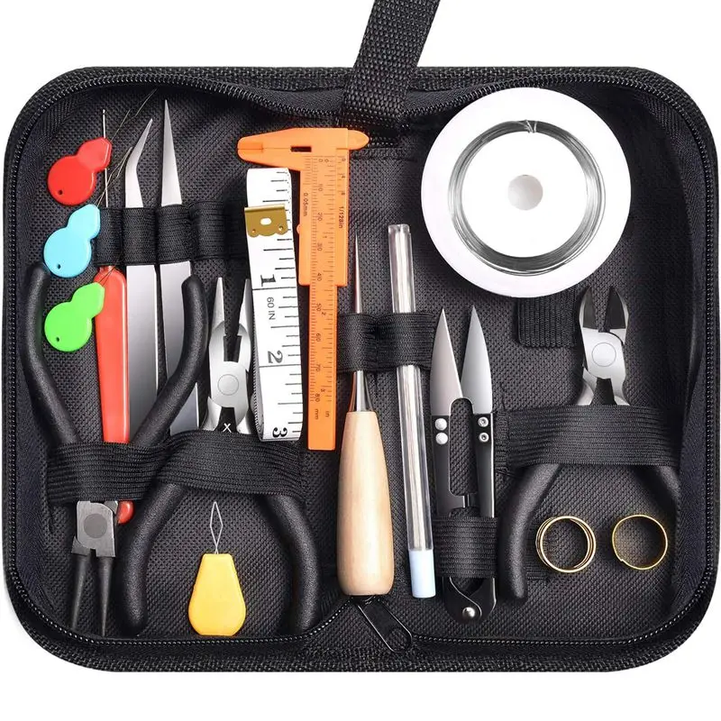 32Pcs Jewelry Making Supplies Repair Kit With Pliers And Beading Wire | Инструменты