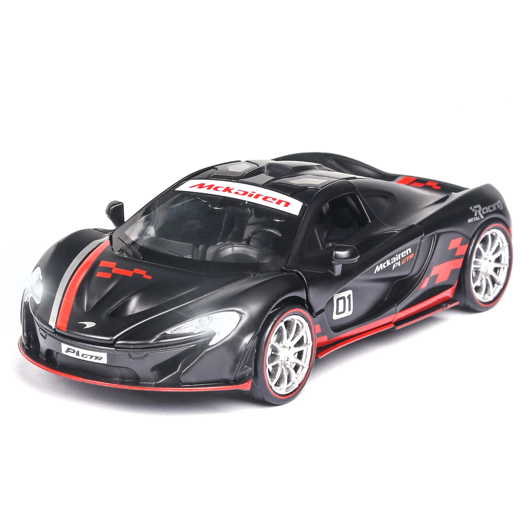 Литая 1:32 mlaren p1 Игрушечная модель автомобиля из сплава, игрушечный звуковой светильник, оттягивающийся назад игрушечный автомобиль, детские игрушки, модель грузовика, горячее колесо, Модель vw, Томас