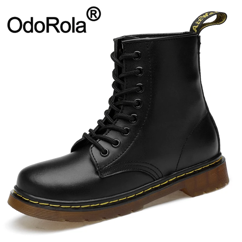 Ankle Boots Genuine Leather Autumn Winter Men's Women's Martin Boots Fashion Motorcycle Boots Outdoor Working Snow Boots