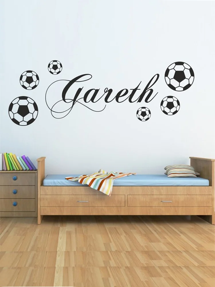 I Love Football Wall Stickers Home Decor Custom Name Wall Sticker For Kids Room Home Decoration Sticker For Kids Room Custom Wall Stickersfootball Wall Stickers Aliexpress