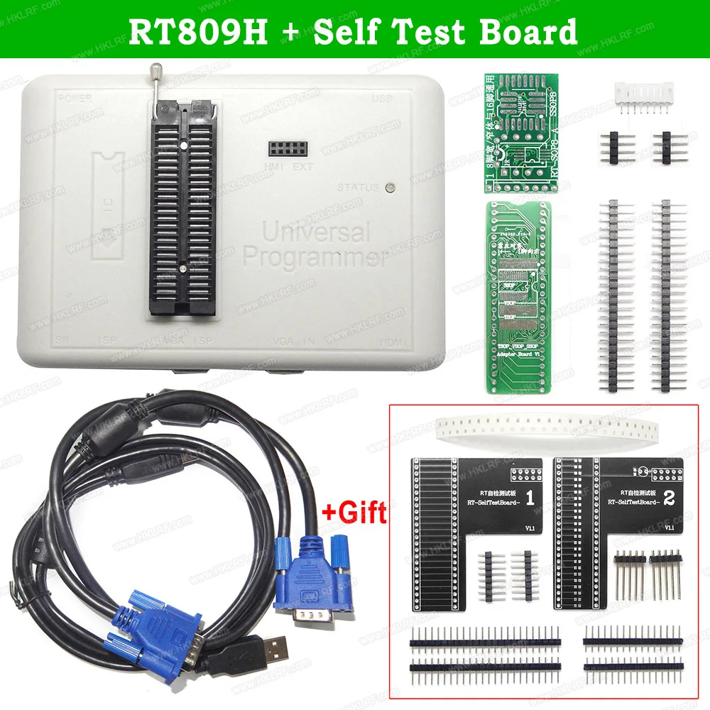 Новейшее программное обеспечение RT809H+ 51/31/21/12 адаптеры для сим-карт памяти на носителе EMMC-Nand FLASH очень быстро Универсальный USB программист