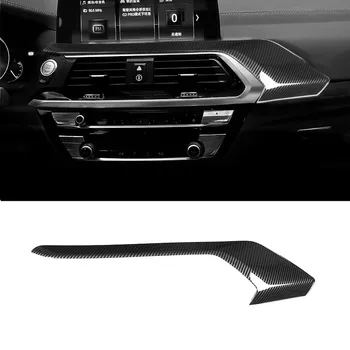 

Real Carbon Fiber Car Center Console Decoration Cover Panel Trim For BMW X3 G01 X4 G02 2018 2019 Accessories