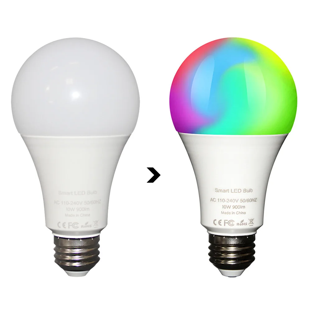 

RGBW Bar Atmosphere Voice Led Dimmable Decorative Home E27 Smart Light Bulb Wake Up APP Control WiFi Lamp Color Changing