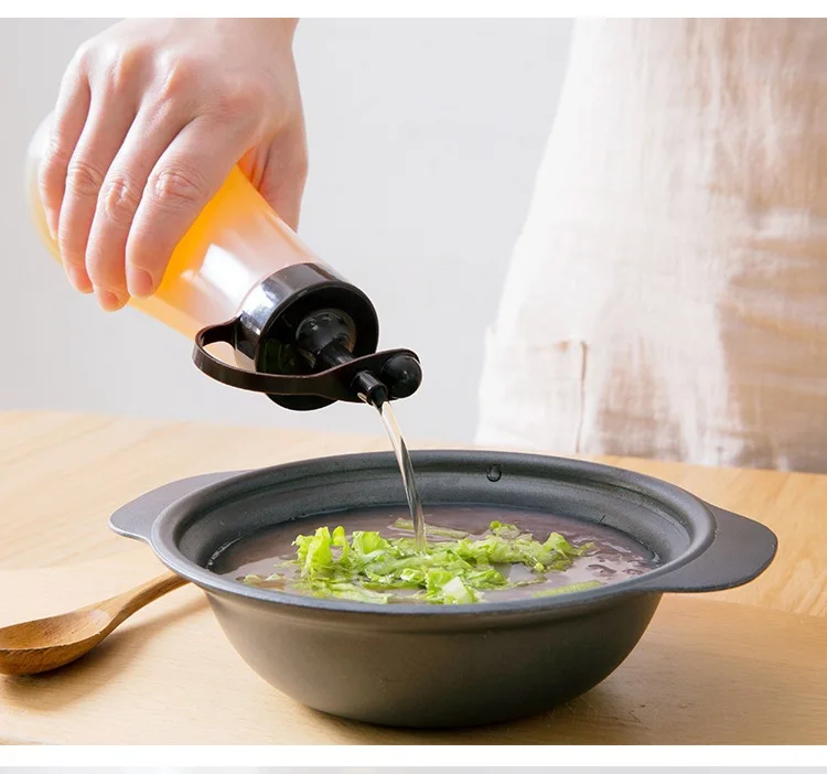 Imported from Japan Inomata Oiler Soy Sauce Bottle Cruet Seasoning Bottle se la ping Oil-control Big Bottle 360 Ml