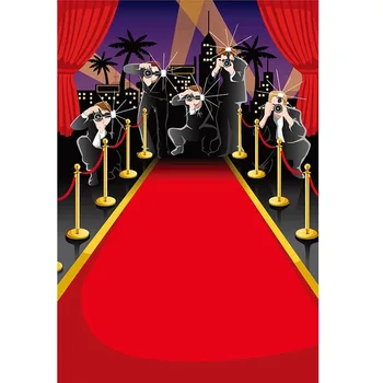 

Fantastic stage curtain photography backdrop made of vinyl cloth or premium washable cloth for party portrait photo