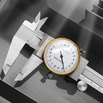 

0-150mm Multifunctional Dial Caliper Shockproof Clear Scale METRIC Standard Metalworking Inspection & Measurement