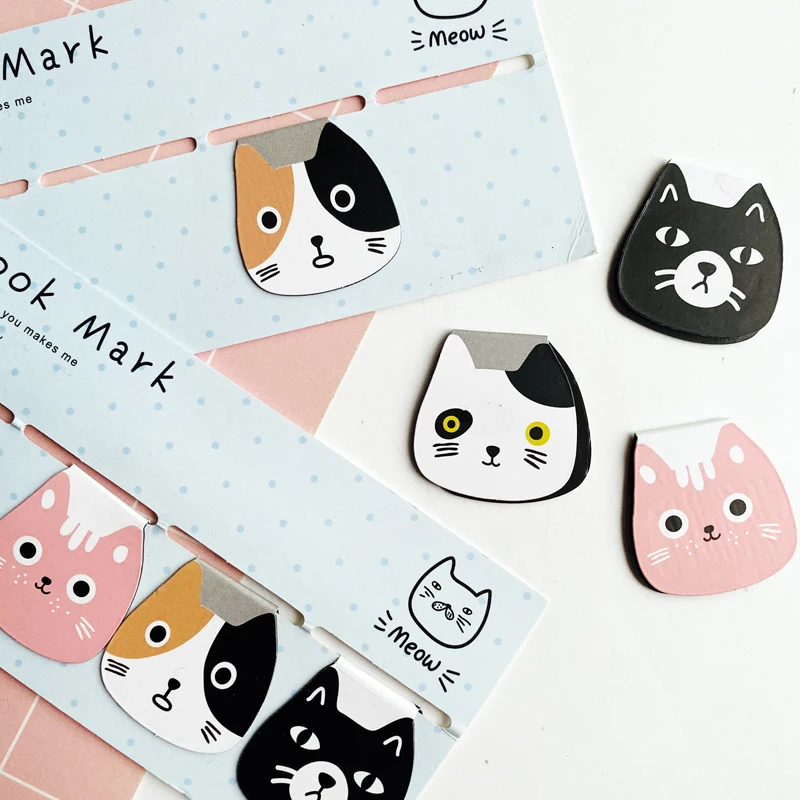 Магнитный маркер для книг Meow Cat 4 шт./компл. | Канцтовары офиса и дома
