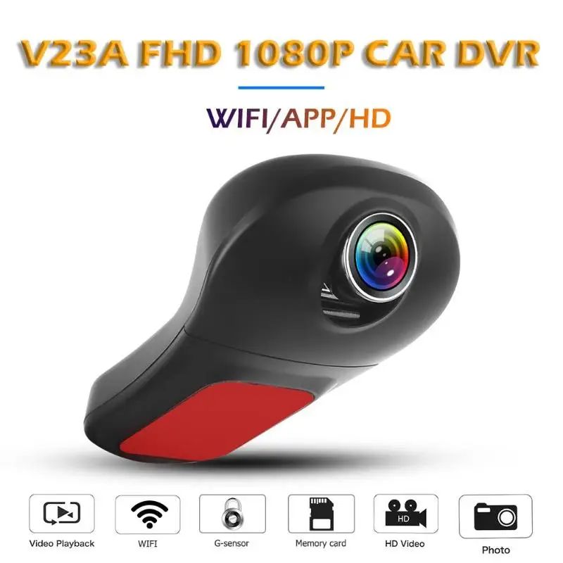 V47 V23A WiFi Автомобильный видеорегистратор камера Full HD 1080p объектив 170 градусов WDR g-сенсор видеорегистратор ночного видения цифровой видеорегистратор