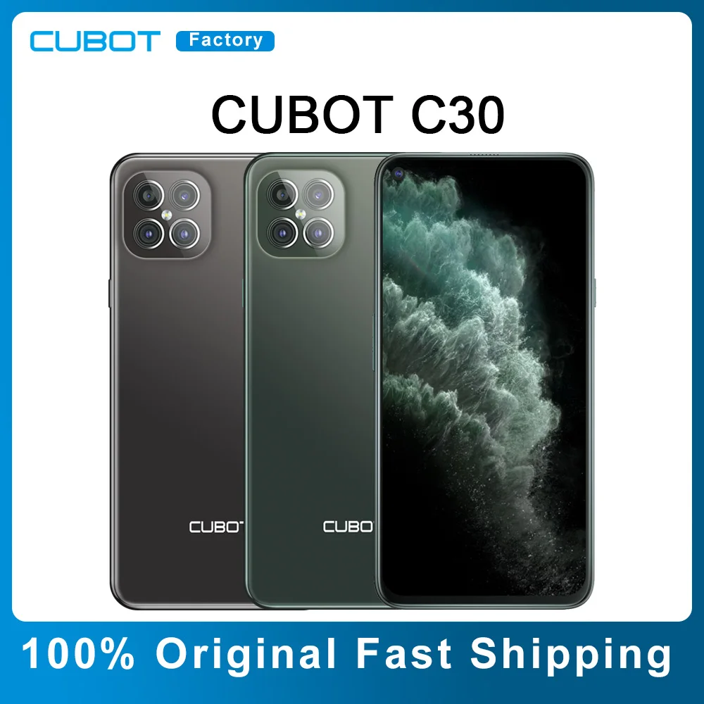 Смартфон CUBOT C30 4G LTE Helio P60 256 ГБ 48 Мп задняя камера Android 10 смартфон с NFC аккумулятор 4200
