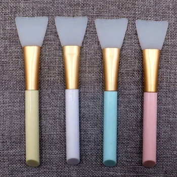 

Wholesale Silicone Face Mask Brush Facial Mud Mask Brush Wooden Handle Single Mask Brush Applicator Beauty Tools 120pcs