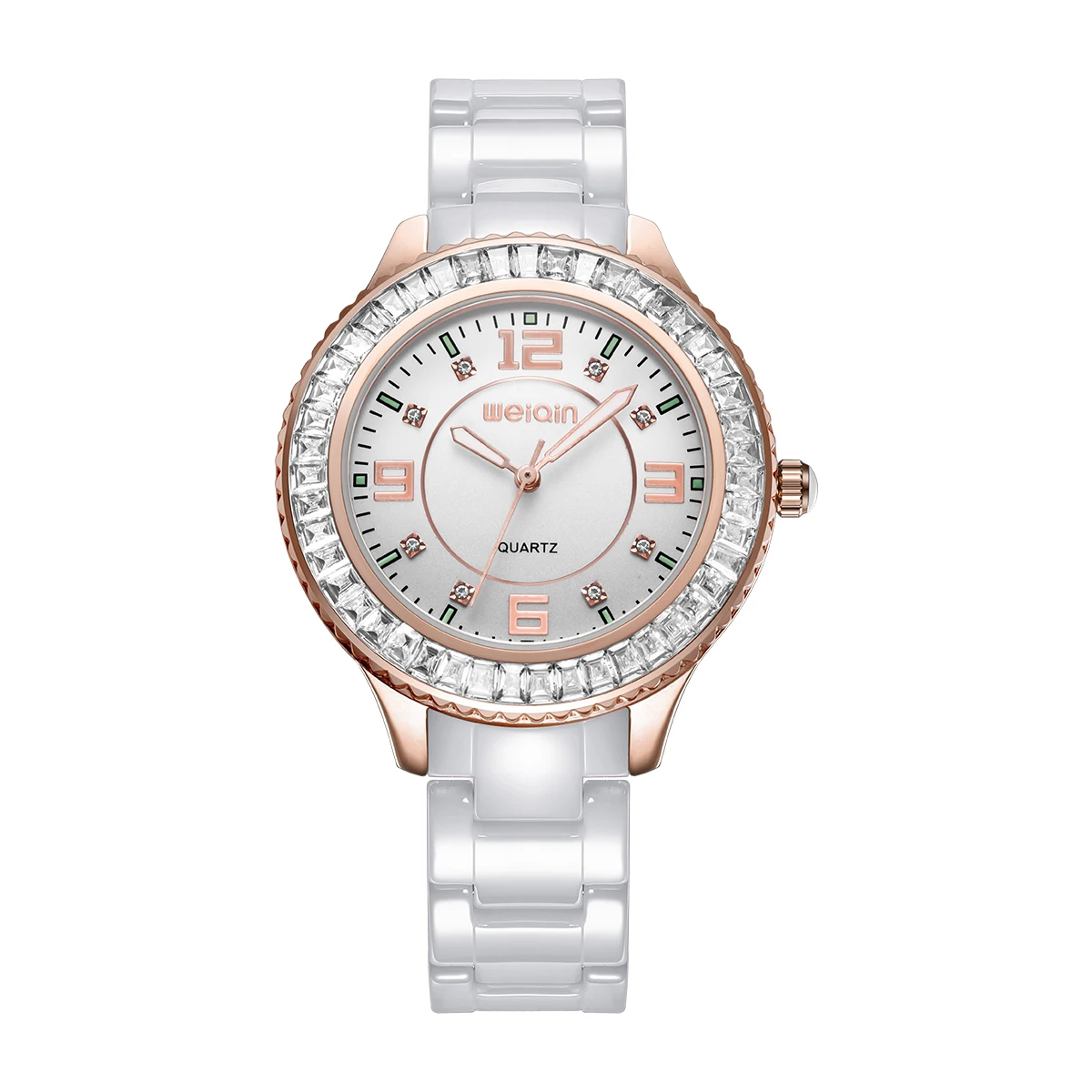 

2019New Fashionable LuxuryCrystal Diamond Lady Watch Stainless Steel StrapWaterproofMulti-function Quartz Lady Watch Reloj Mujer