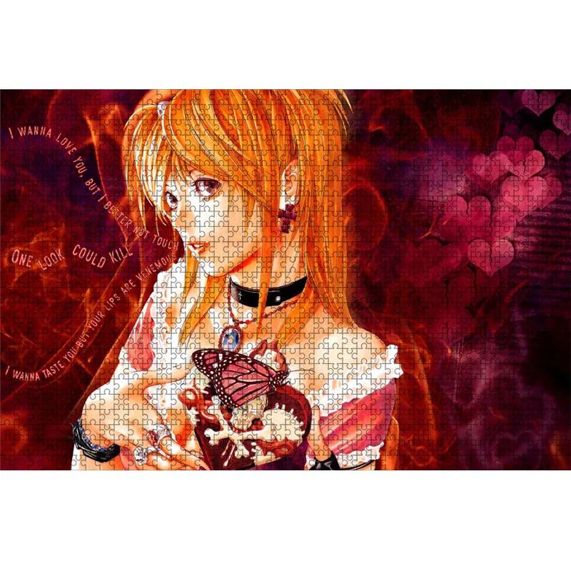 500 Piece Japanese Anime Death Note Puzzles Wooden Yagami Light Puzzles For Adults Children Educational Toys Gifts