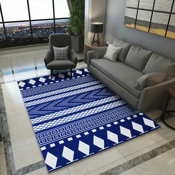 

Modern Geomatric Printing Carpet Stripe Living Room Bedroom Rugs Non-slip Kitchen Bathroom Mats Children Play Rectangle tapete