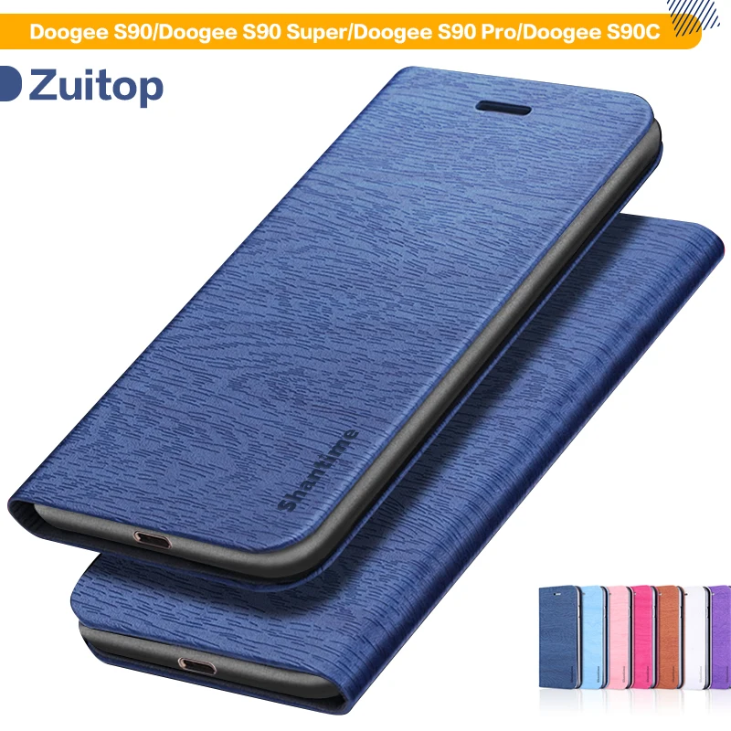 Флип-чехол под дерево Для Doogee S90 чехол-Бумажник Super/S90 Pro/S90C Мягкая силиконовая