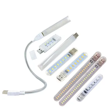 

Portable Led Book Light Mini USB light Flexible Bright LED Lamp Lights Book Reading Lamp For Travel Bedroom Power Bank PC Laptop