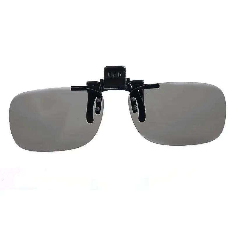 1 Pair Clip On Type Passive Circular Polarized 3D Glasses Clips for 3D TV Movie 634A