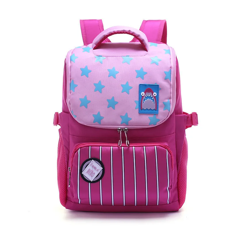 Ортопедические детские школьные сумки для мальчиков и девочек; детские школьные рюкзаки; Детский рюкзак для начальной школы; mochilas escolar infantil - Цвет: pink