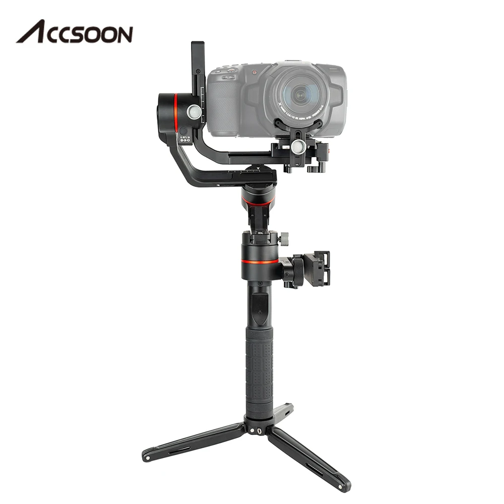 ACCSOON A1-PRO 3-осевая карманная Камера Gimbal LUT с вертикальной загрузкой для мониторинга смартфонов для цифровой зеркальной камеры Canon Nikon sony DSLR ILDC Камера фон для фотосъемки