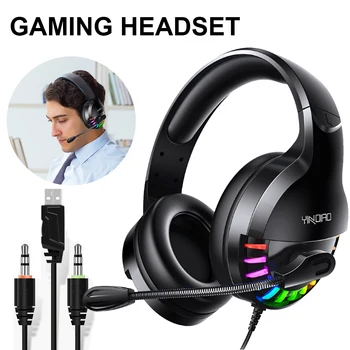 

2020 New Gaming Headphones Stereo Earphones Headset with Microphone for Computer Gamer Hot Sale Dropshipping