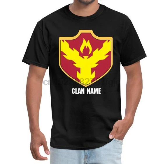 Для мужчин футболка столкновение с клан пользовательские щиты-Для футболки