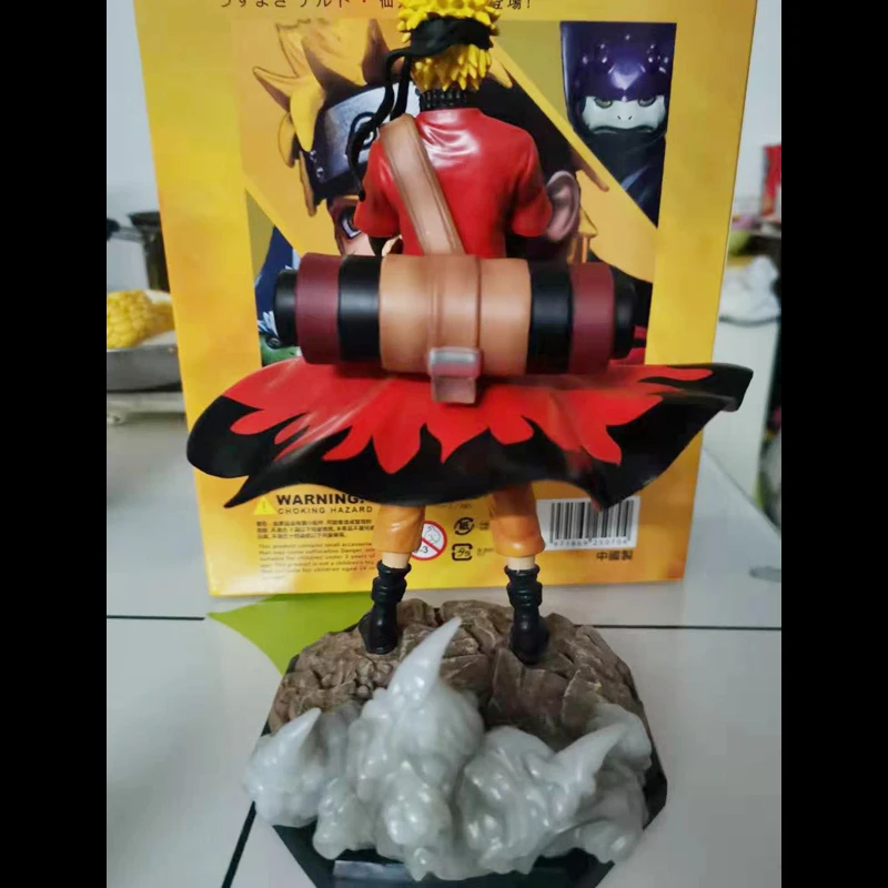 Kopen Uzumaki Naruto Sage Mode Action Figure Speelgoed Naruto Shippuden Anime Beeldje Met Kikker Collectible Model Speelgoed Pop 220mm