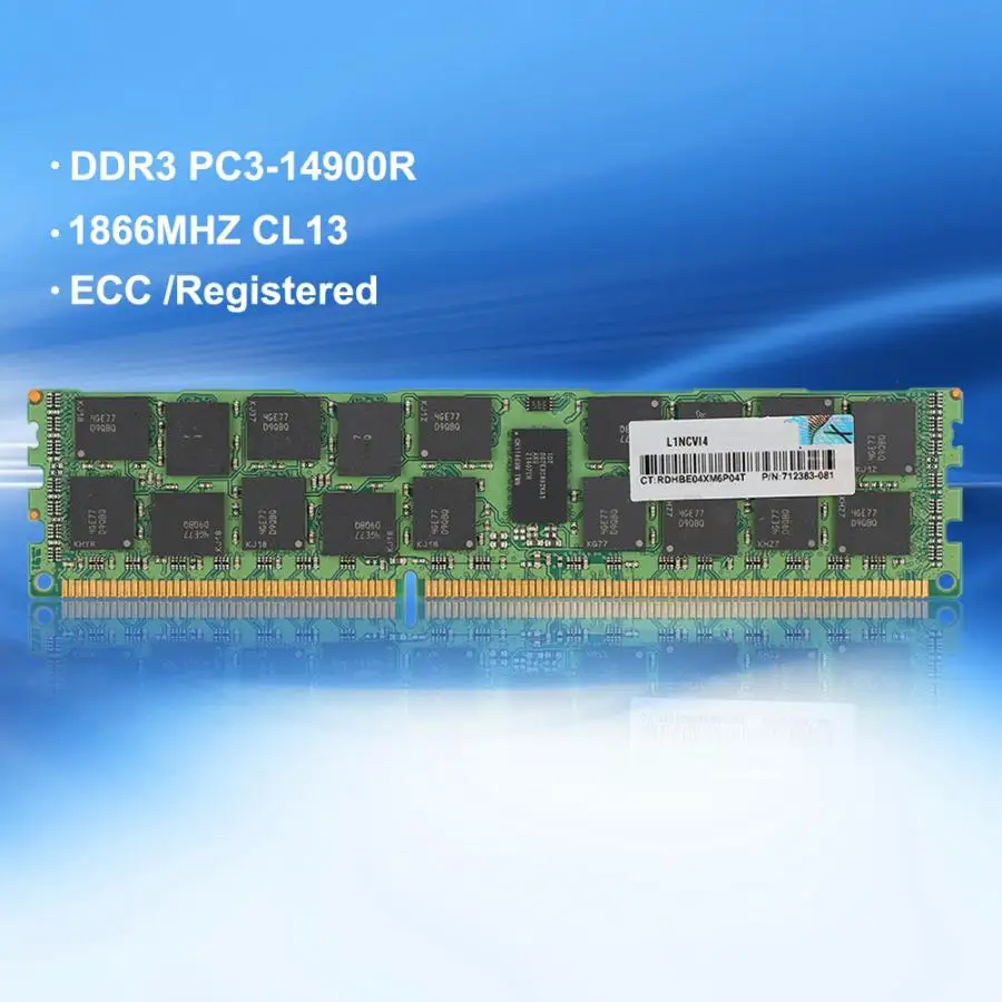 16 Гб PC3-14900R DDR3 240Pin 1866 МГц 2R* 4 ECC REG памяти сервера X79