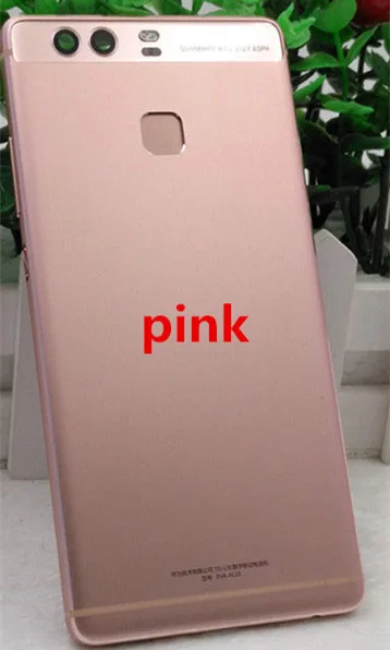 Золотистый Для huawei P9, металлический задний корпус с отпечатком пальца, задняя крышка со стеклянными линзами, боковые клавиши, задняя крышка для батареи, задний корпус для huawei P9 - Цвет: Золотистый