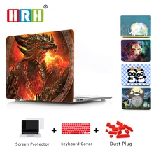 HRH мультфильм животных Аниме оболочка защитный Жесткий PC чехол рукав для Macbook retina 12 дюймов крышка A1534 A1931 16 Pro A2141
