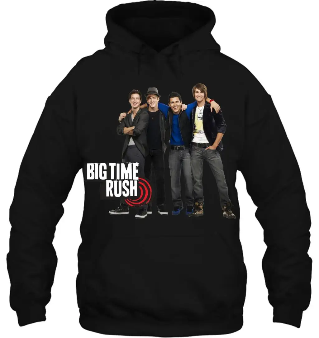 Мужская толстовка с капюшоном BIG TIME RUSH GRUPPO MUSICALE BOY BAND modello uomo donna tanti colori женская уличная одежда