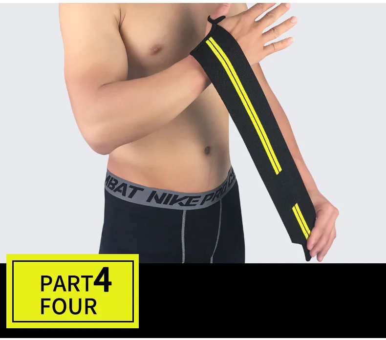 2PCS Wrist Support Weight Lifting Strap Fitness Gym Sport Wrist Wrap Bandage Hand Support Wristband Hand Protection