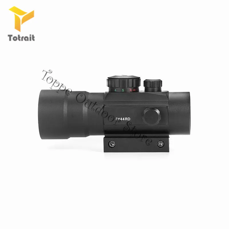 TOtrait открытый 3X44 красный зеленый точечный прицел тактическая Оптика прицел красный точечный прицел для охоты винтовка Воздушный пистолет прицелы